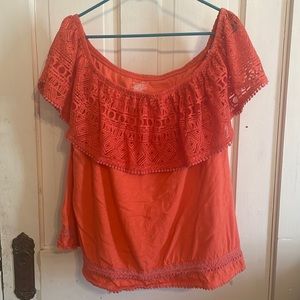 Lane Bryant Short Sleeve Shirt